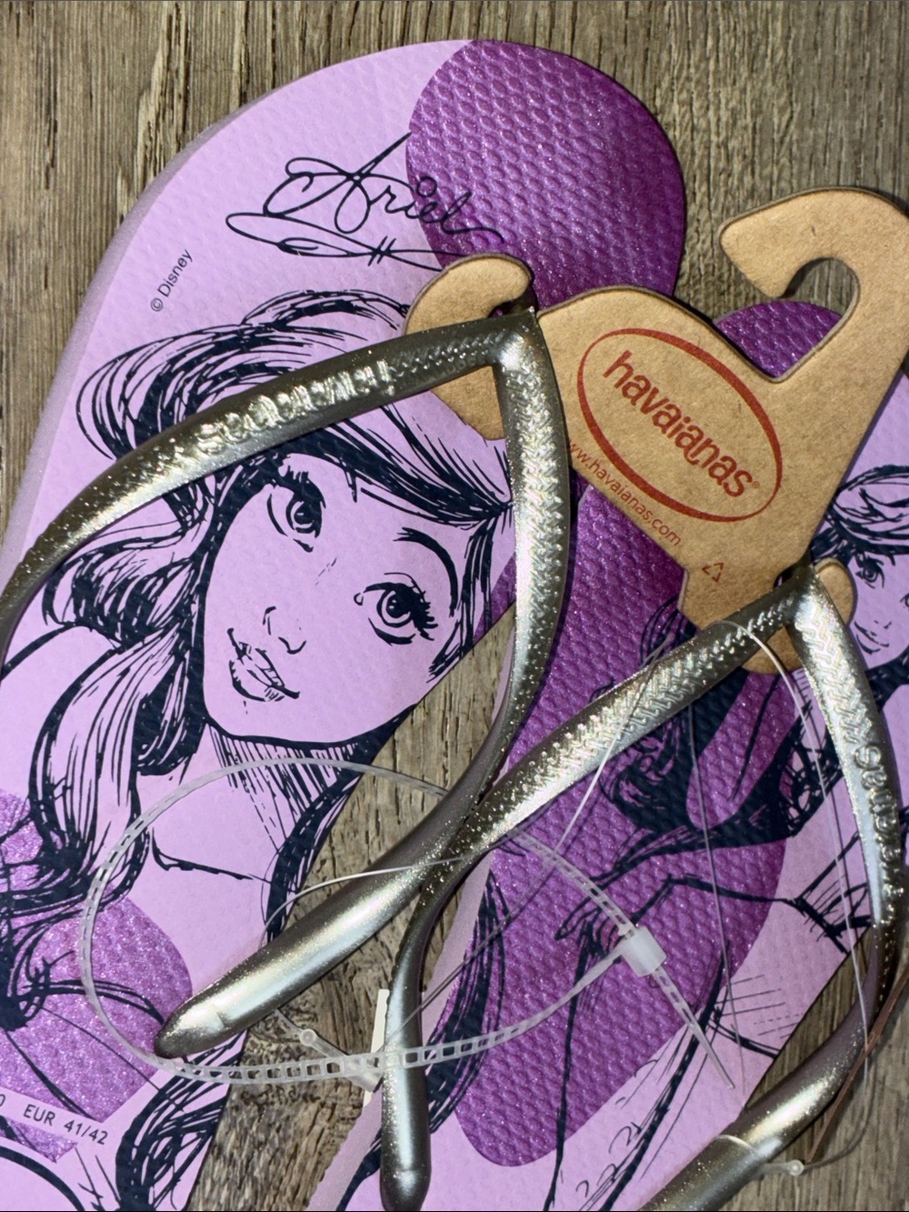 Disney X Havaianas Princess Ariel flip flops - Picture 2 of 5